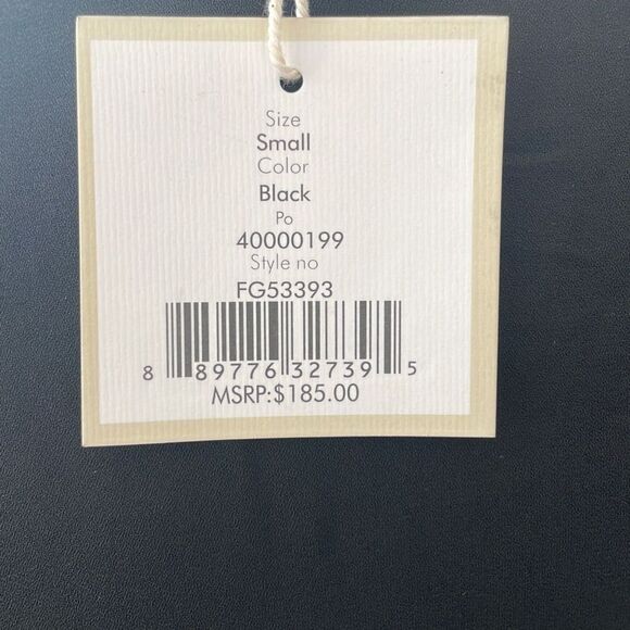 Free Generation Women's Button Down Black Blouse with Pearl Embellishment Small - Picture 4 of 10